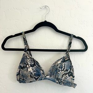 TARGET snake print triangle bikini top